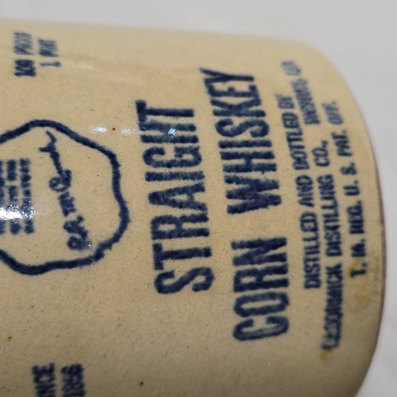 2 Vintage Crocks Set McCormick Jugs Corn Whiskey Ceramic Moonshine Primitive - Picture 10 of 16